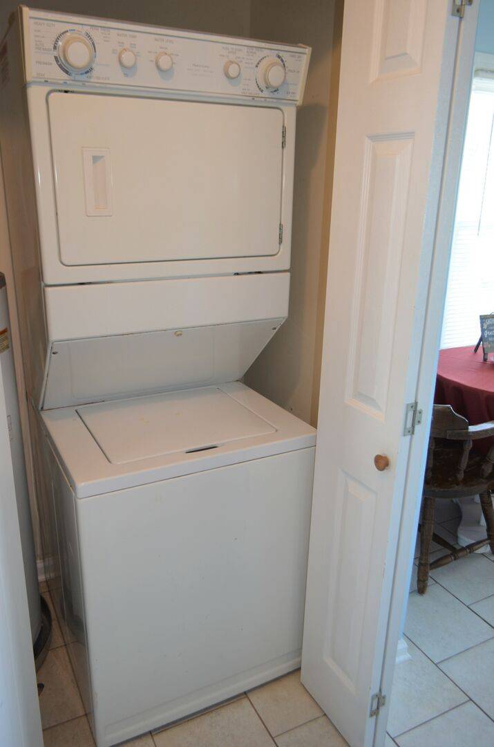 Stack Washer/Dryer Downstairs Stack Washer/Dryer Downstairs