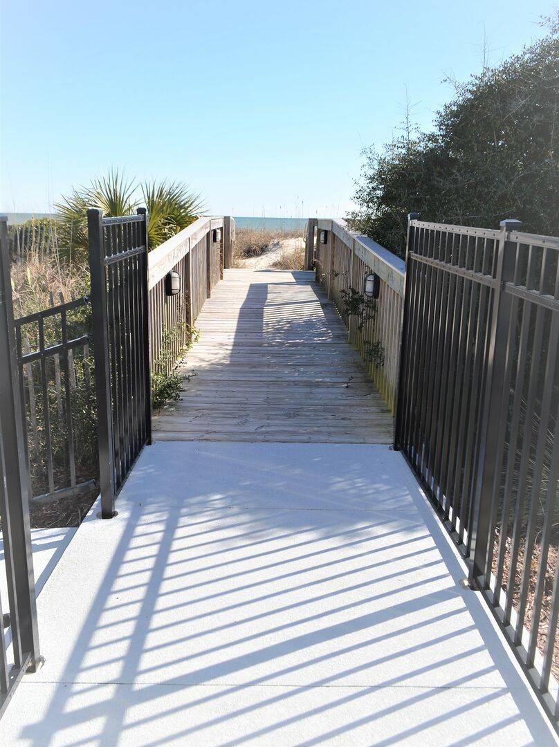 Private Beach Access from Pool Deck Private Beach Access from Pool Deck