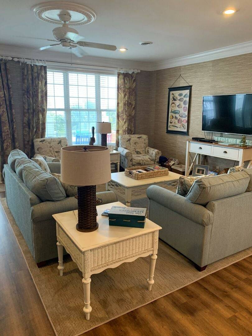 Living Room with Porch Access Living Room with Porch Access