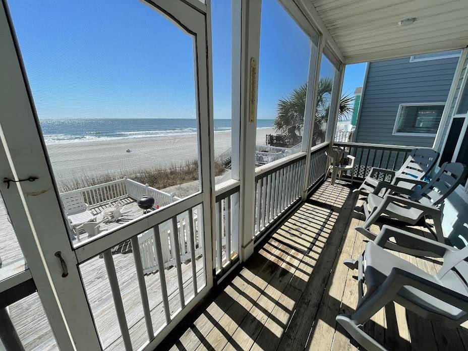 Screen porch off of kitchen Screen porch off of kitchen