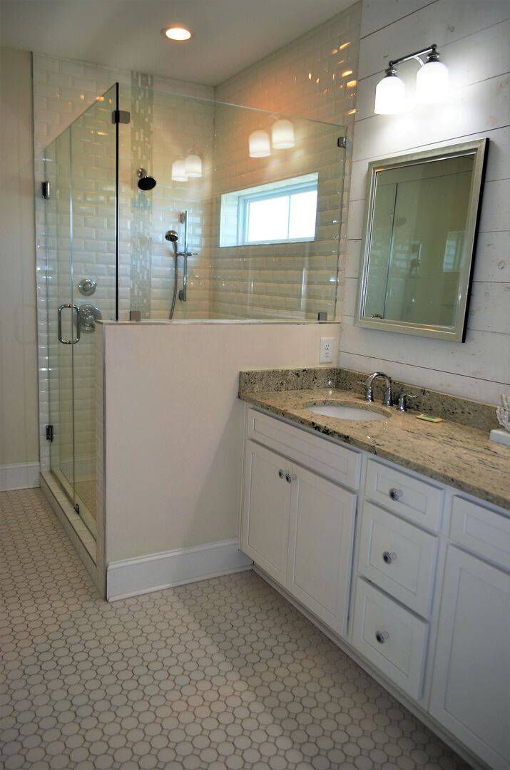Bedroom 4 double vanity and walk-in shower Bedroom 4 double vanity and walk-in shower