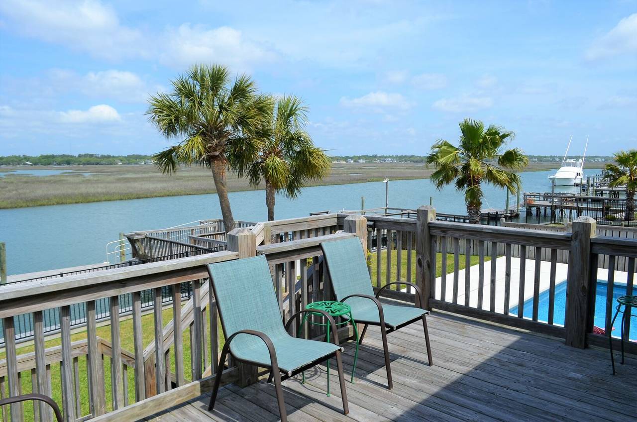 Cottage 2 - Sundeck View of Pool & Marsh Cottage 2 - Sundeck View of Pool & Marsh