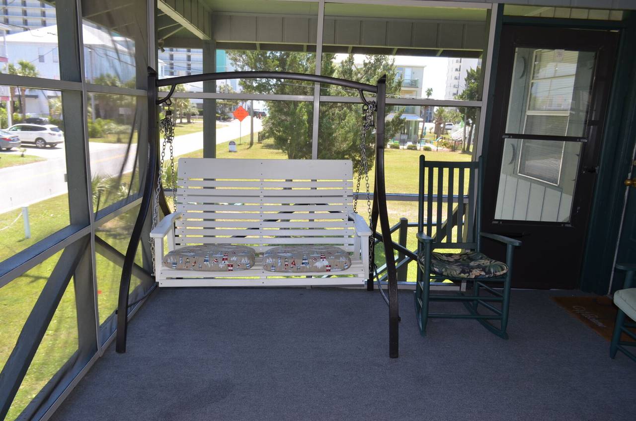 Swings and rockers to relax in. Swings and rockers to relax in.