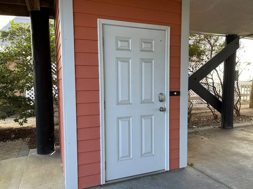 Elevator from ground to first level porch Elevator from ground to first level porch