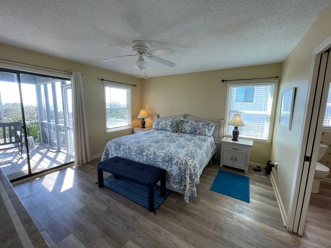 Bedroom 3 down ocean front - king Bedroom 3 down ocean front - king