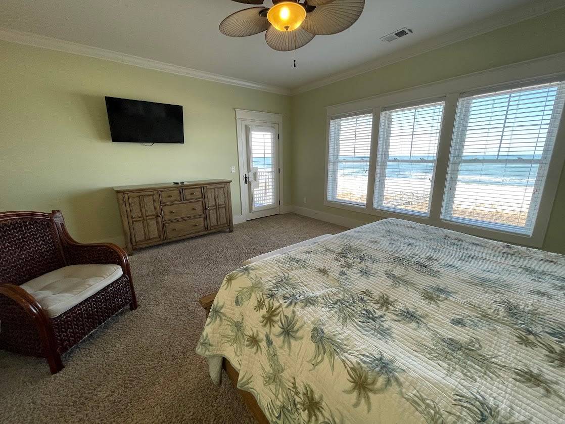 Bedroom 4 - King, ocean front Bedroom 4 - King, ocean front