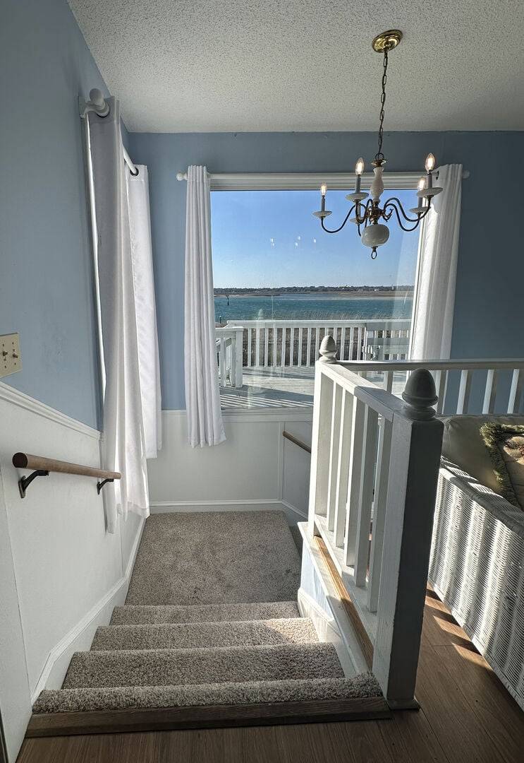 Stairs to Ground Level with Water Views! Stairs to Ground Level with Water Views!