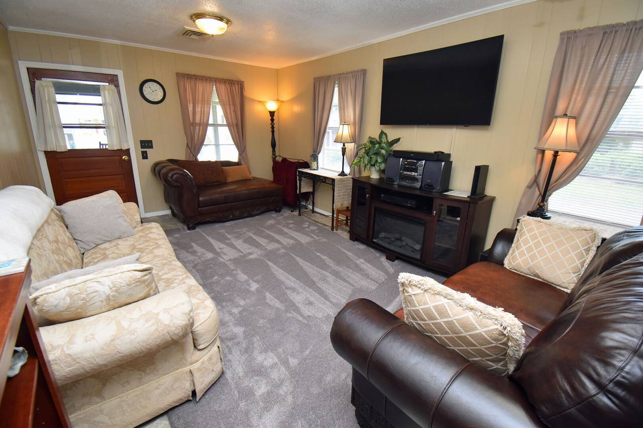 Comfy seating with large wall mount tv Comfy seating with large wall mount tv