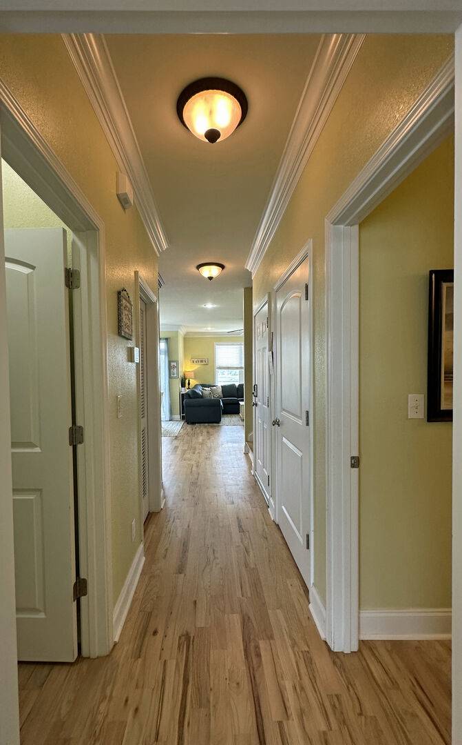 Hallway to Kitchen & Living Room Hallway to Kitchen & Living Room