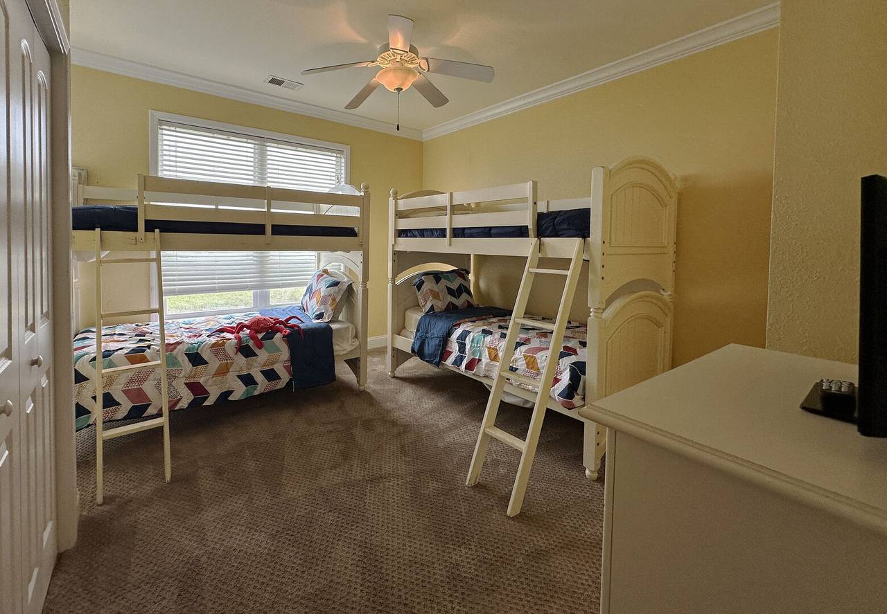 Bedroom 3 Up - 2 Sets of bunks Bedroom 3 Up - 2 Sets of bunks