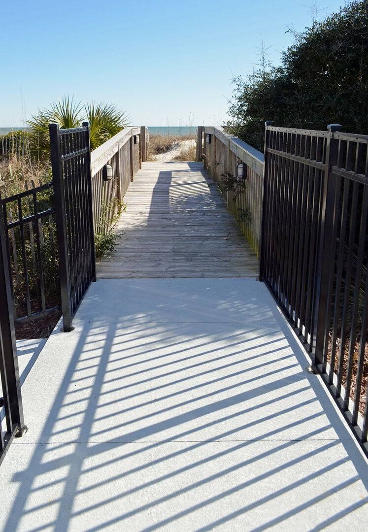 Private Beach Access from Pool Deck Private Beach Access from Pool Deck