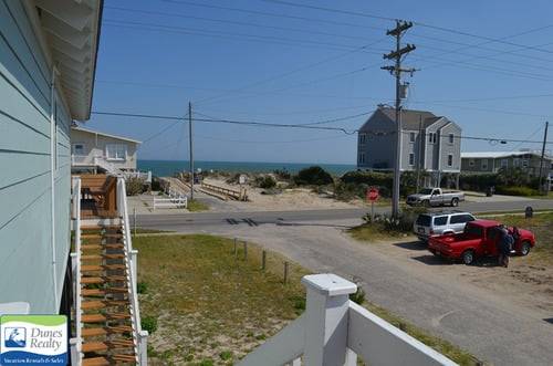 Rear porch corner view Rear porch corner view