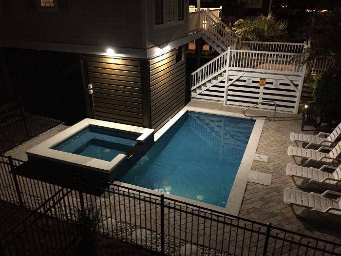 Take a dip at night. Take a dip at night.