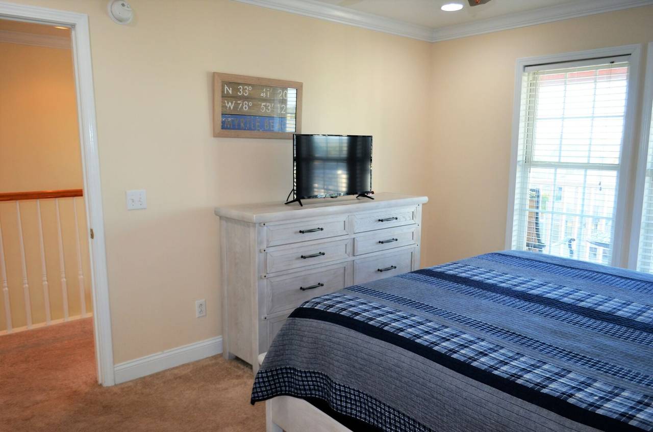 Watch TV from the comfort of bed. Watch TV from the comfort of bed.