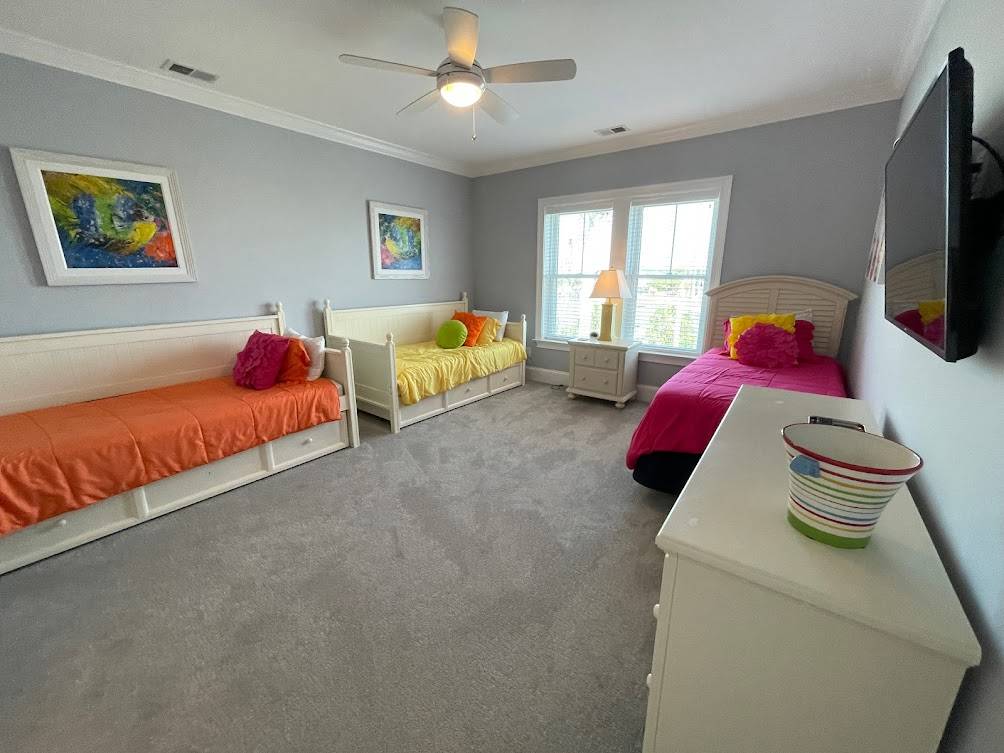 Bedroom 6 up - 3 singles and 2 single trundles Bedroom 6 up - 3 singles and 2 single trundles