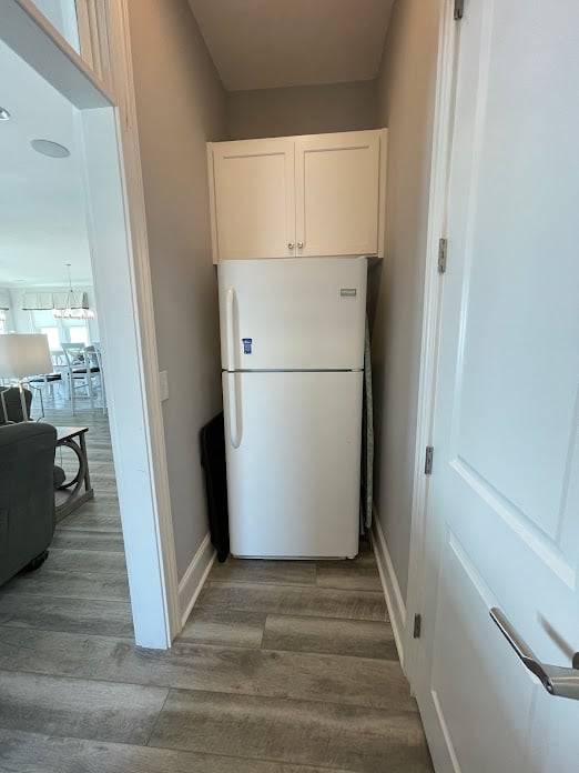 Extra refrigerator in downstairs laundry room Extra refrigerator in downstairs laundry room