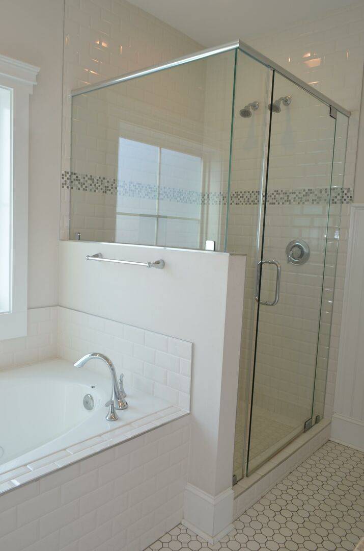 Bedroom 5 bath with walk-in shower and separate tub Bedroom 5 bath with walk-in shower and separate tub