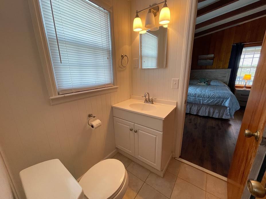 Shared bath between Bedrooms 1 and 2. Shared bath between Bedrooms 1 and 2.