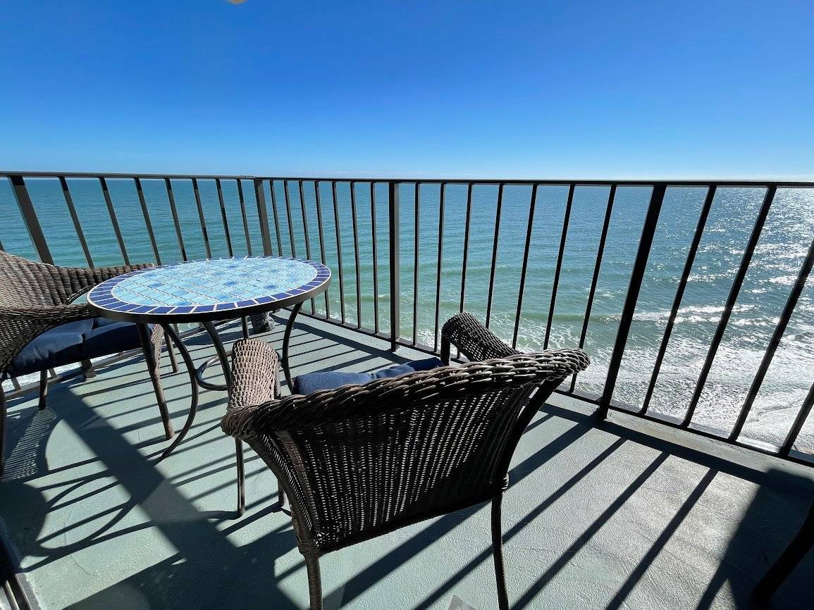 Balcony overlooking Garden City Beach Balcony overlooking Garden City Beach