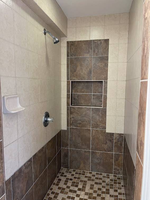 Tile Walk-In Shower Tile Walk-In Shower