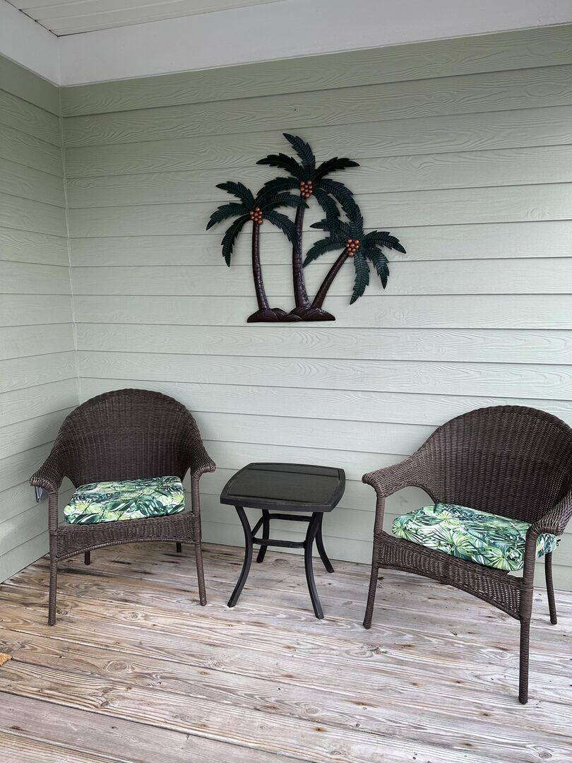 Sit and relax on the inviting porch! Sit and relax on the inviting porch!