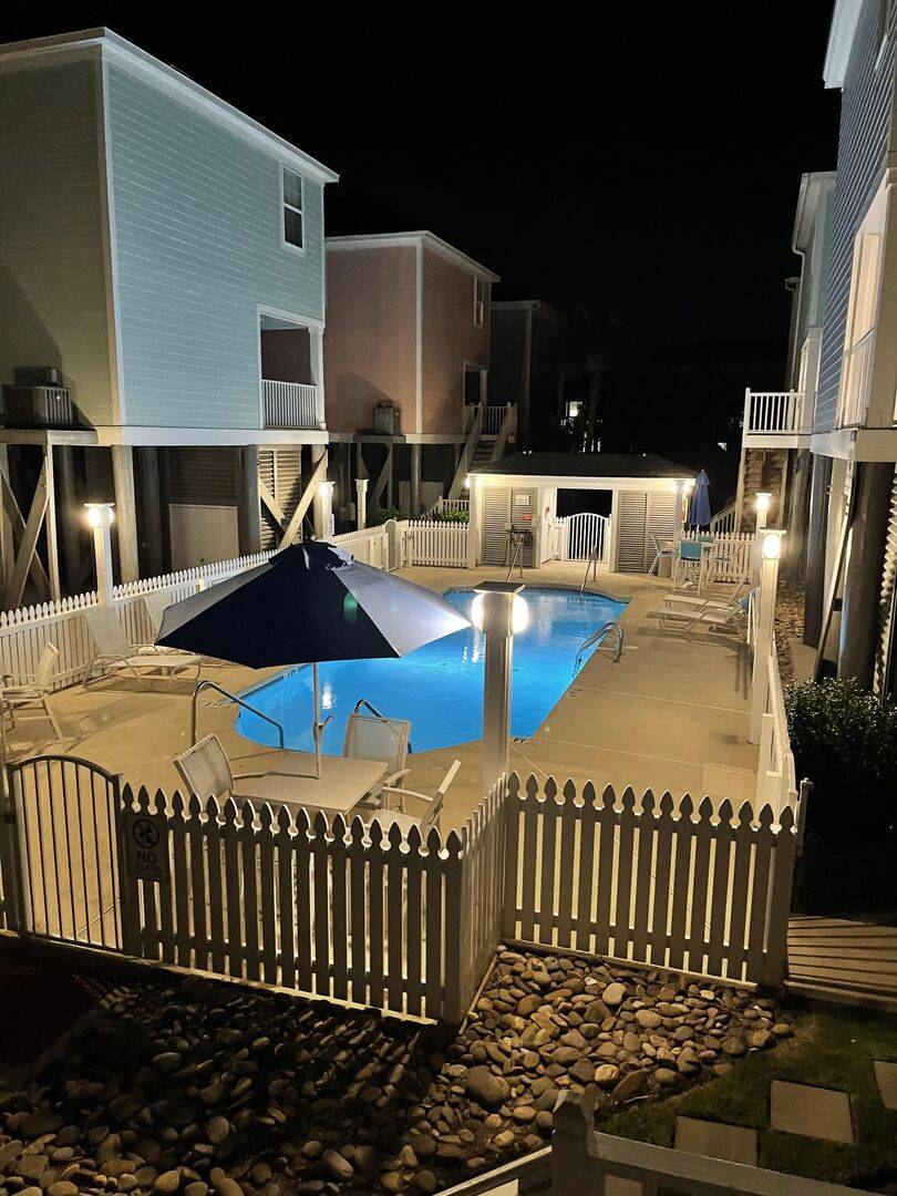 Complex Pool at Night Complex Pool at Night