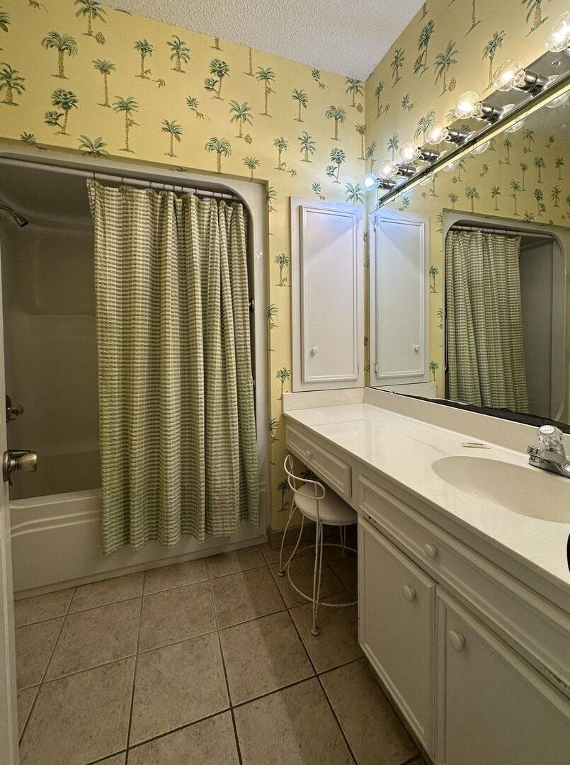 Hall Bath With Large Vanity and... Hall Bath With Large Vanity and...