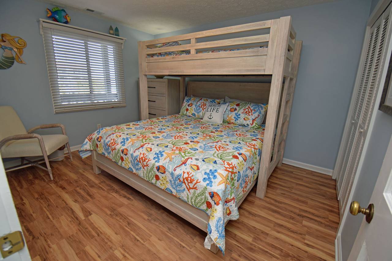 Captain's bunks with a single over king Captain's bunks with a single over king