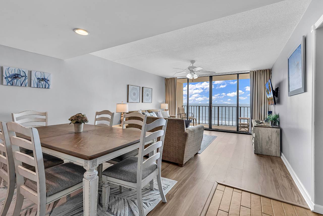 Open living/dining area Open living/dining area