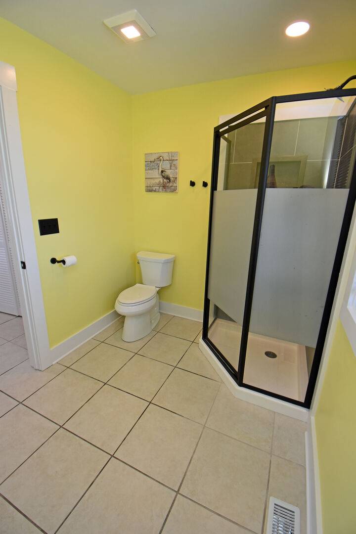 Walk-in shower down Walk-in shower down
