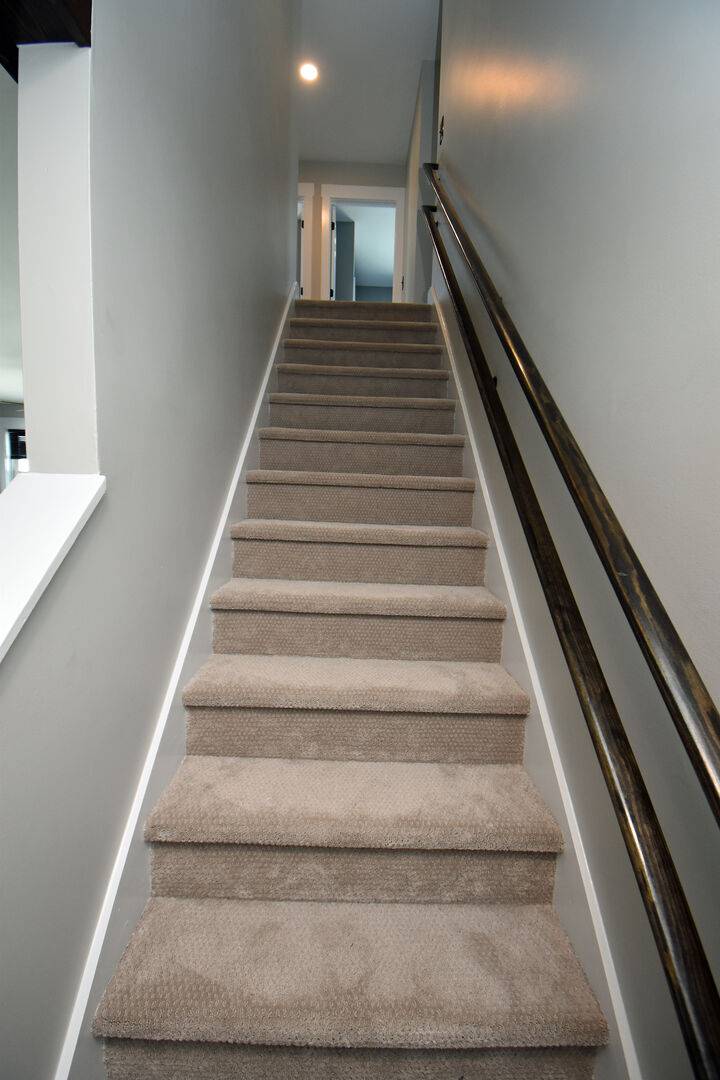 Stairs up to bedrooms Stairs up to bedrooms