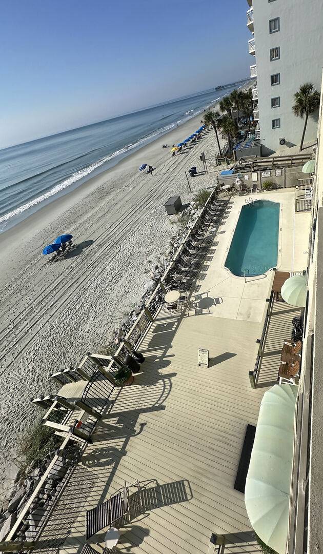 Balcony View of Pool Area Balcony View of Pool Area
