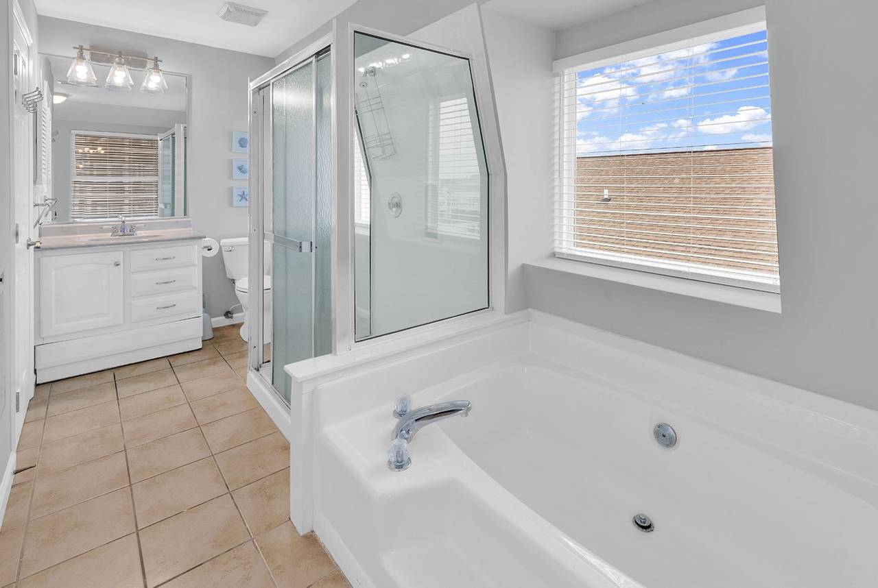 Walk in shower and tub Walk in shower and tub
