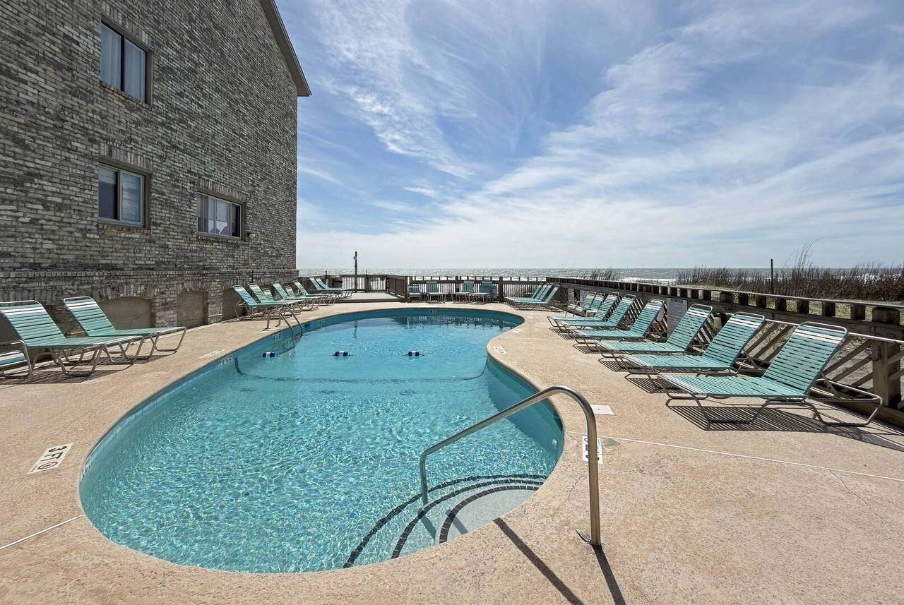 Lounge by the oceanfront pool. Lounge by the oceanfront pool.