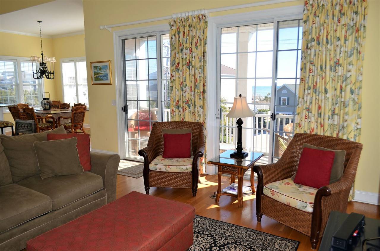 Ocean View & Balcony Access from Living Room Ocean View & Balcony Access from Living Room