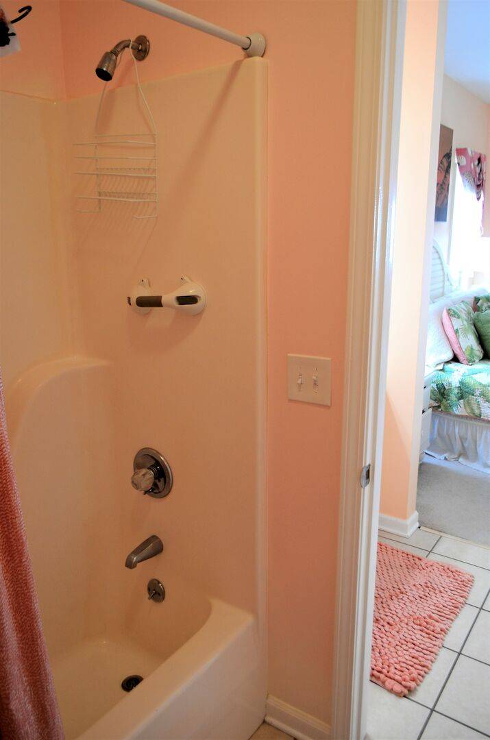 with a shower/tub combo, & with a shower/tub combo, &