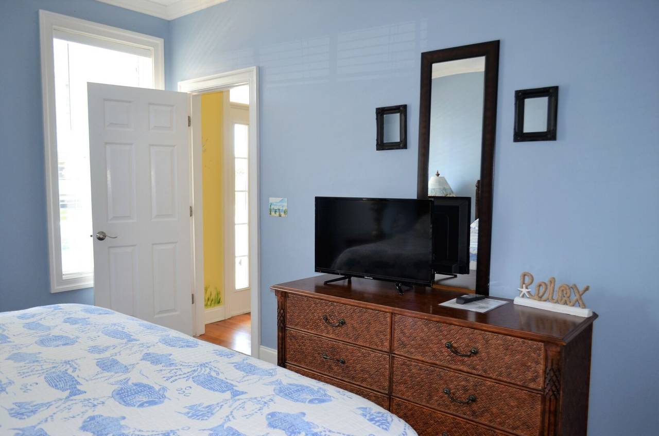 Watch TV from the comfort of bed Watch TV from the comfort of bed