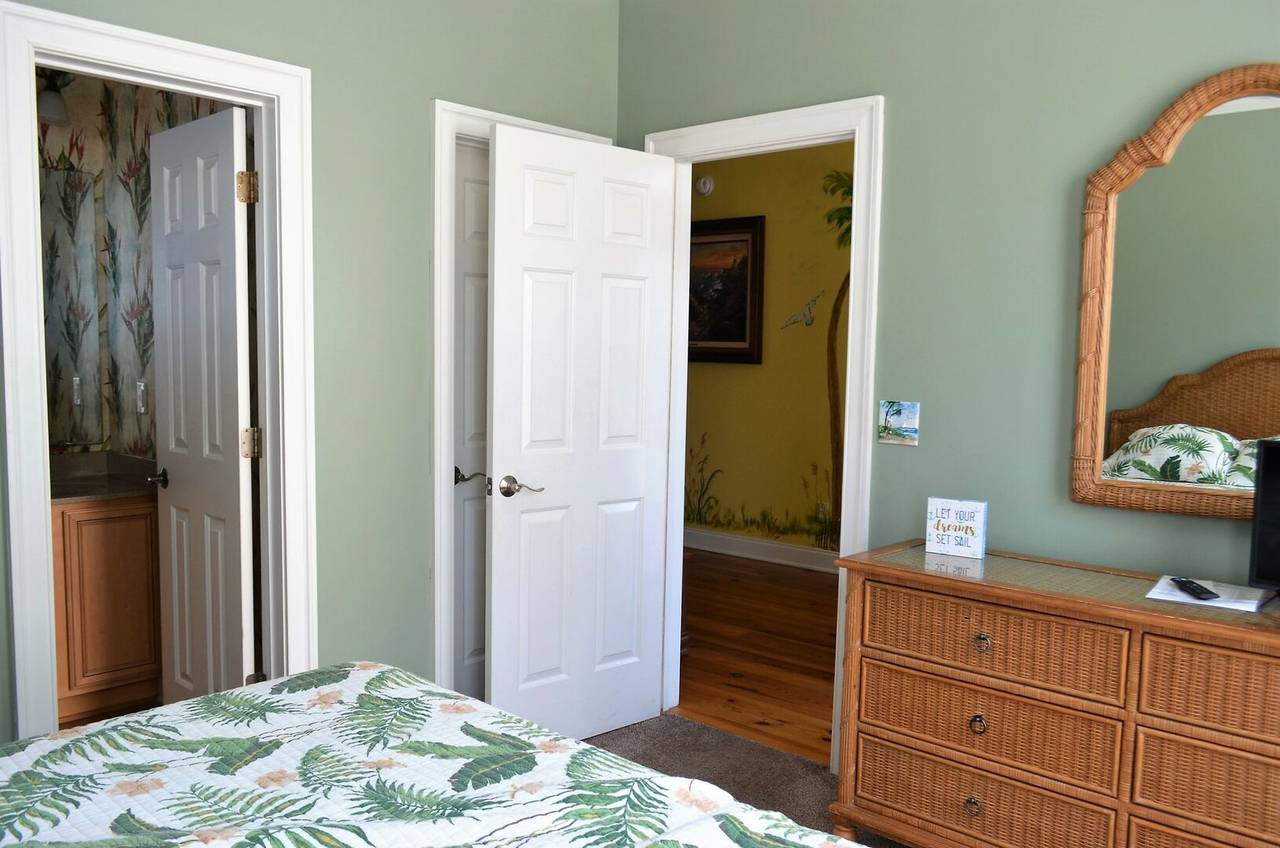 Bedroom 2 has a private bath with a shower/tub combo Bedroom 2 has a private bath with a shower/tub combo