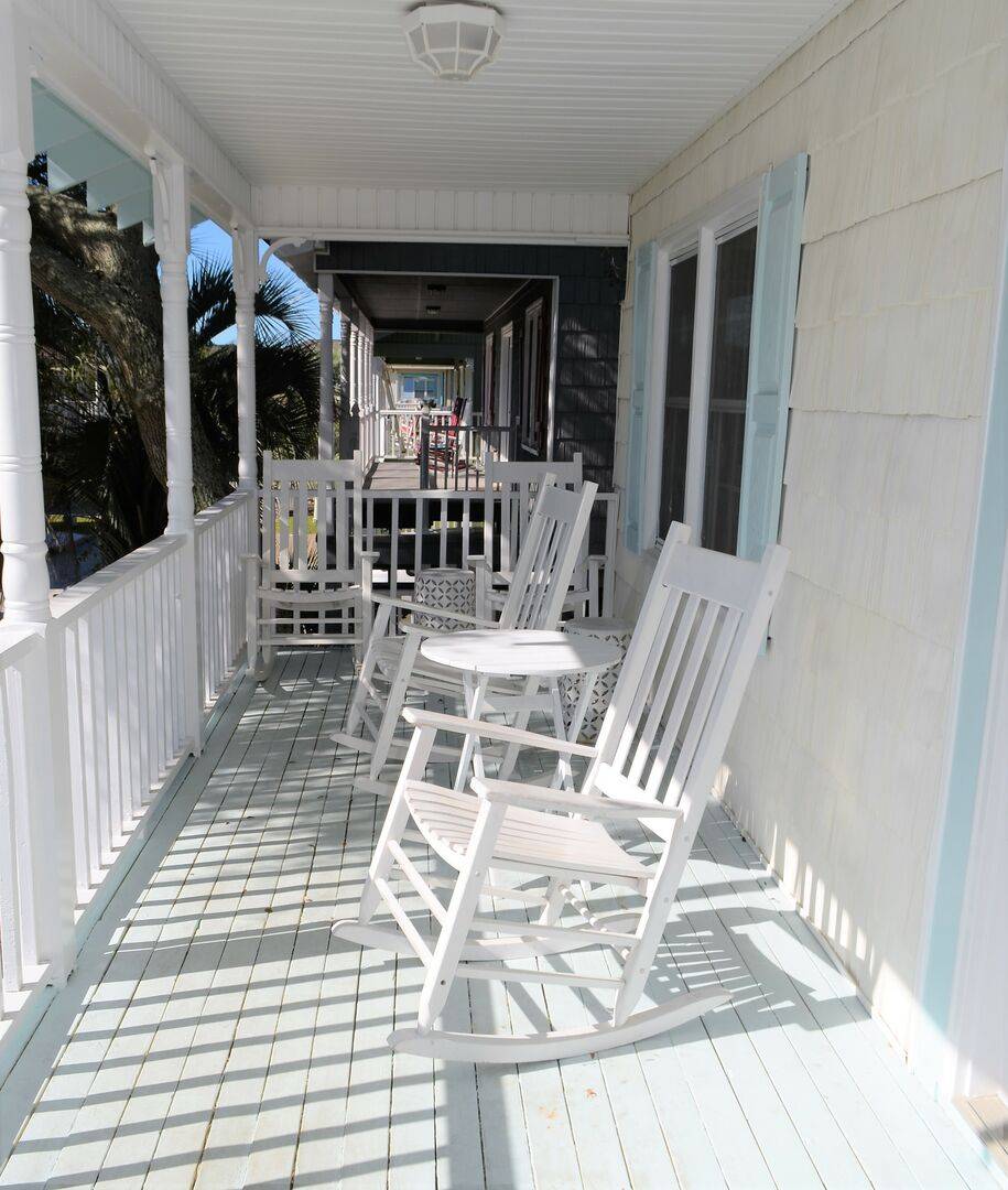 onto the private covered porch onto the private covered porch