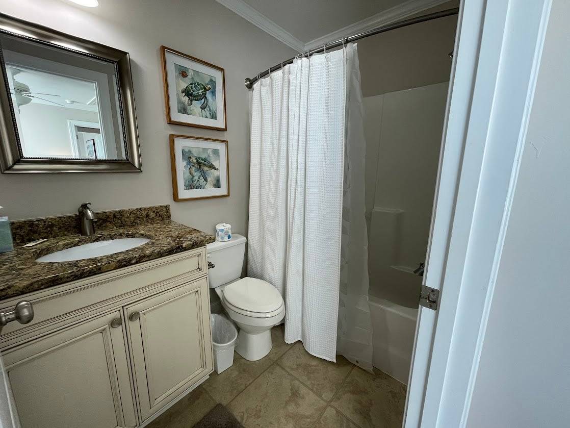 Private bath off of bedroom 2 Private bath off of bedroom 2