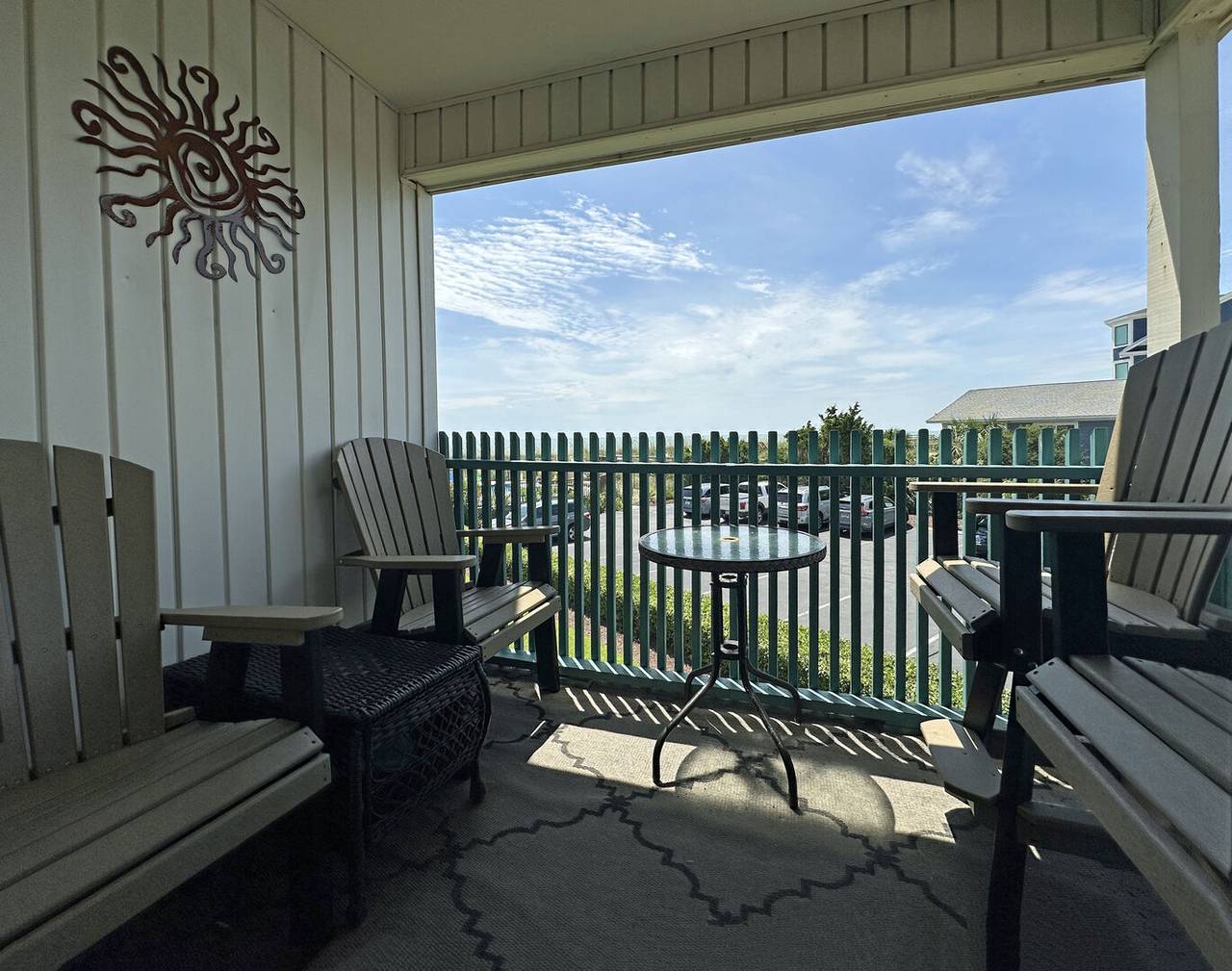 private balcony. Grab a comfy chair! private balcony. Grab a comfy chair!