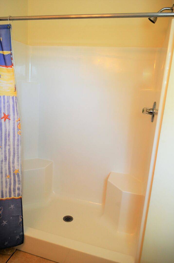 Bedroom 2 full bath with walk-in shower Bedroom 2 full bath with walk-in shower