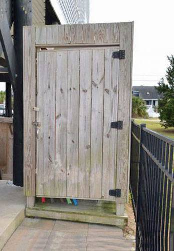 Enclosed Outdoor Shower Enclosed Outdoor Shower