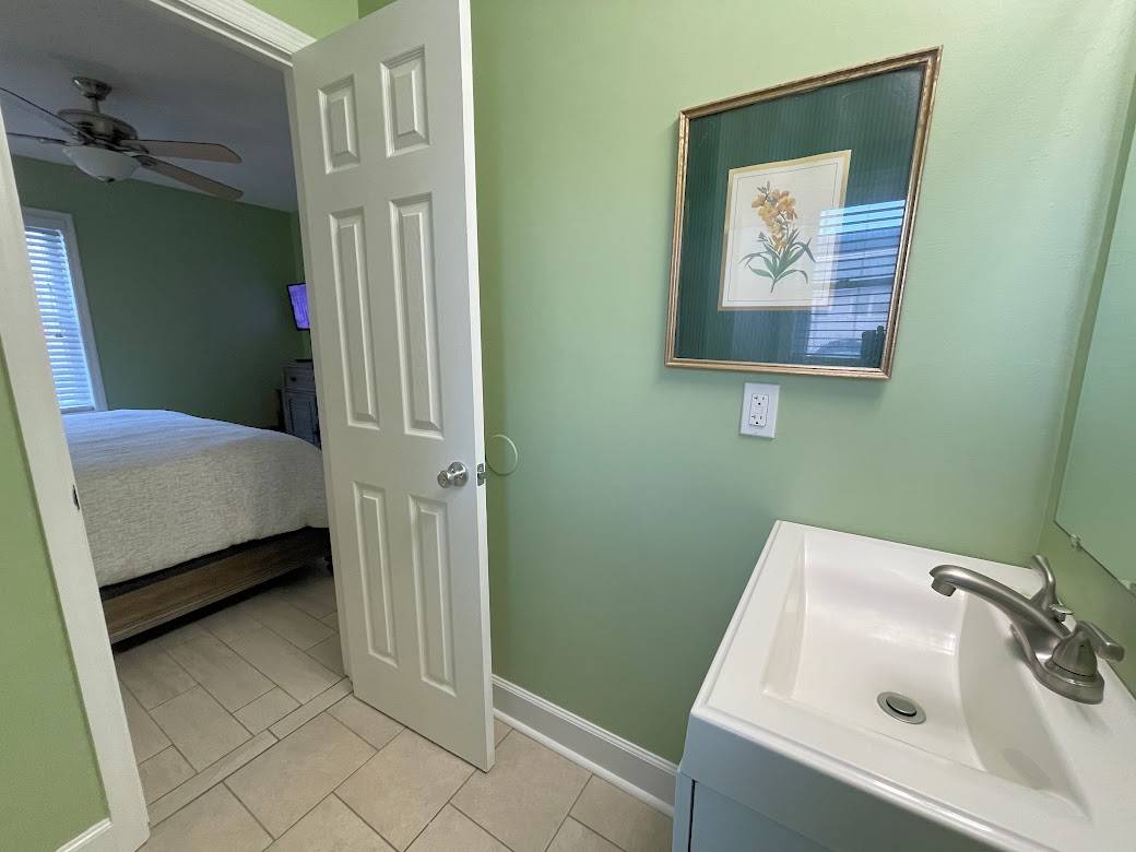 Private bath off of Bedroom 1 Private bath off of Bedroom 1