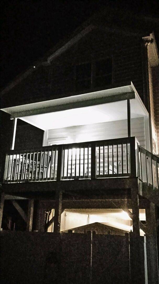 Back porch at night Back porch at night
