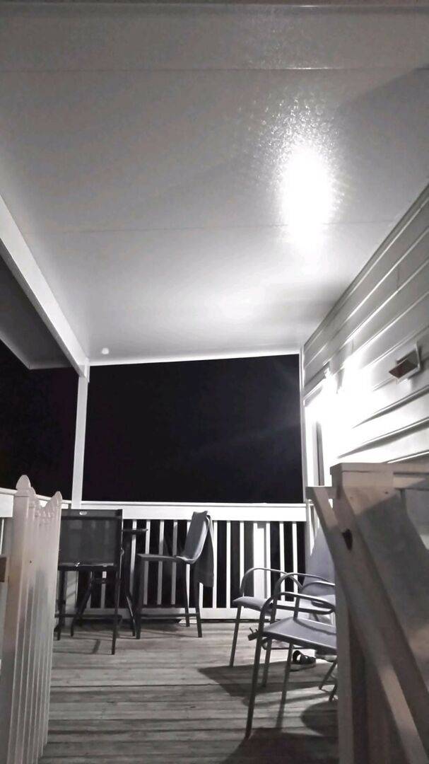 Back porch at night Back porch at night