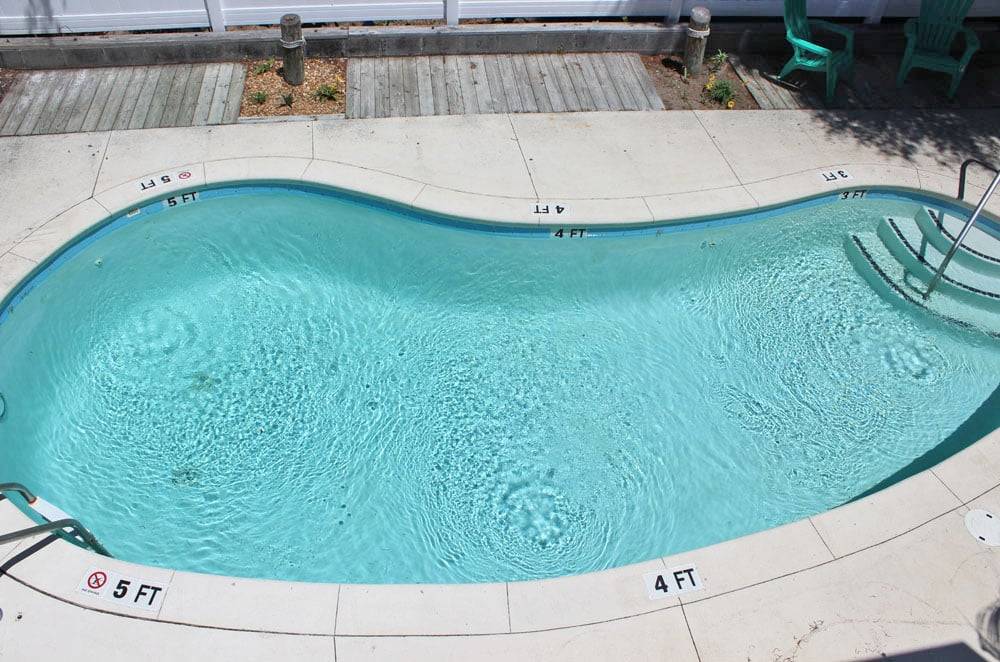 View of pool from porch View of pool from porch