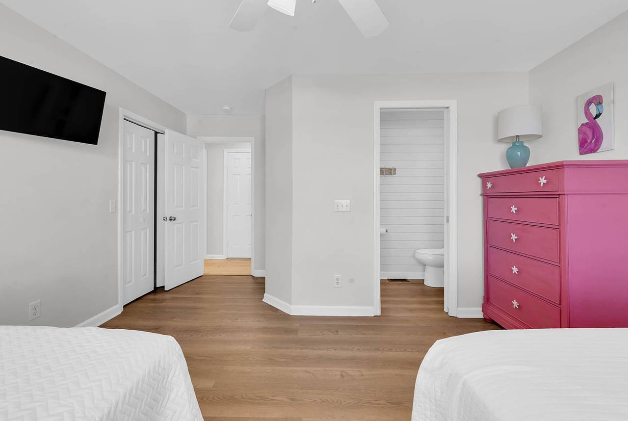Bedroom 2 has a private bath Bedroom 2 has a private bath