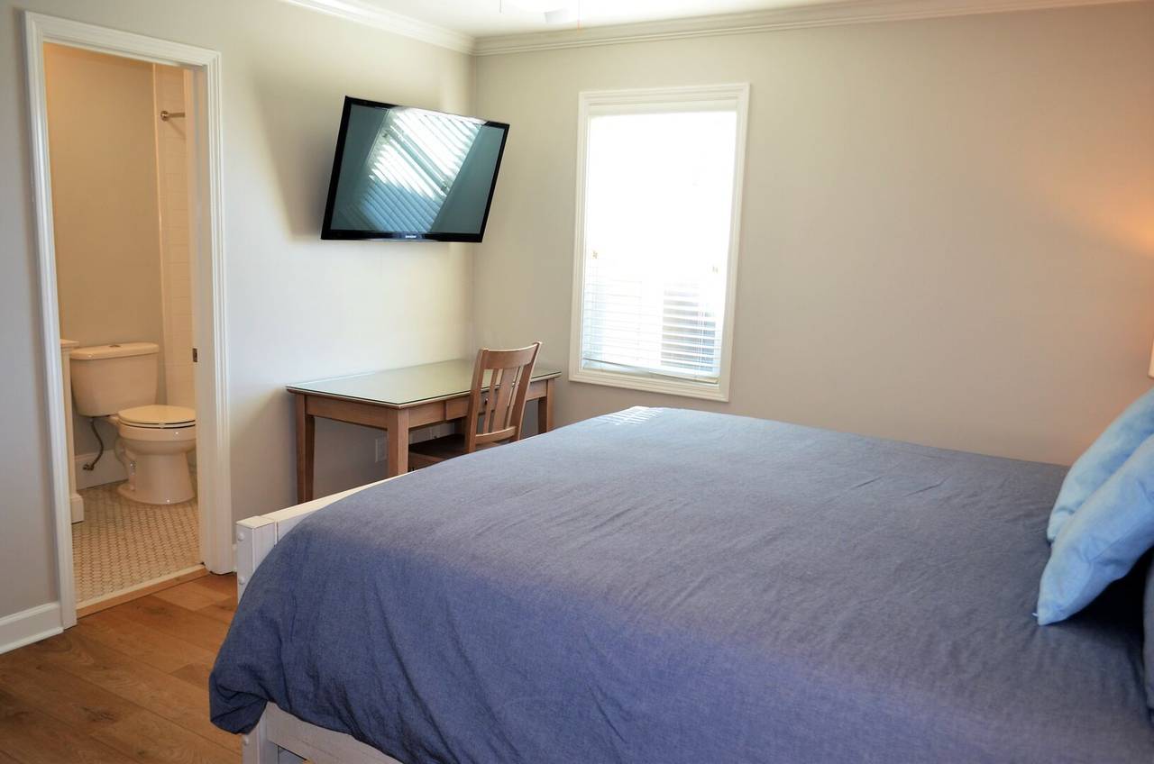 Desk for remote work along with complimentary WIFI. Desk for remote work along with complimentary WIFI.