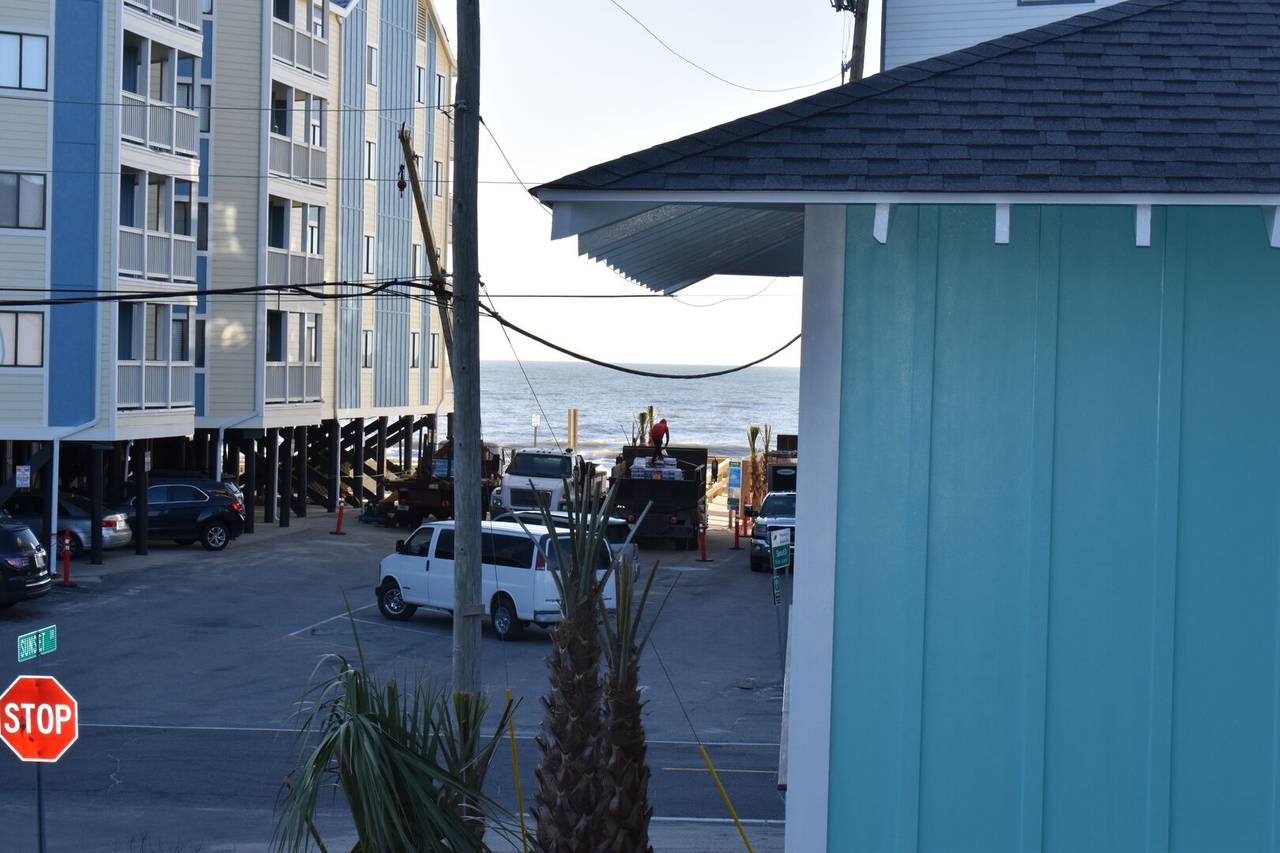 View of ocean from porch View of ocean from porch